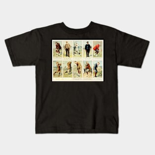 Vintage Copes Cigarette Cards Golf Print Kids T-Shirt